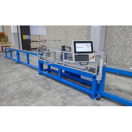 BS P80-S Special punching machine for round pipe length 7,500 mm, for punching holes with deformation